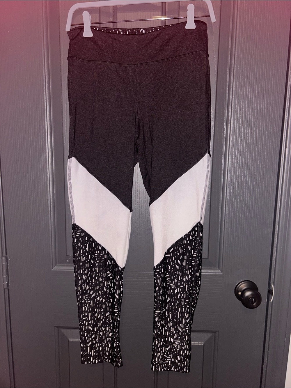 Athletic Collection Colorblock Black & White Athletic Leggings